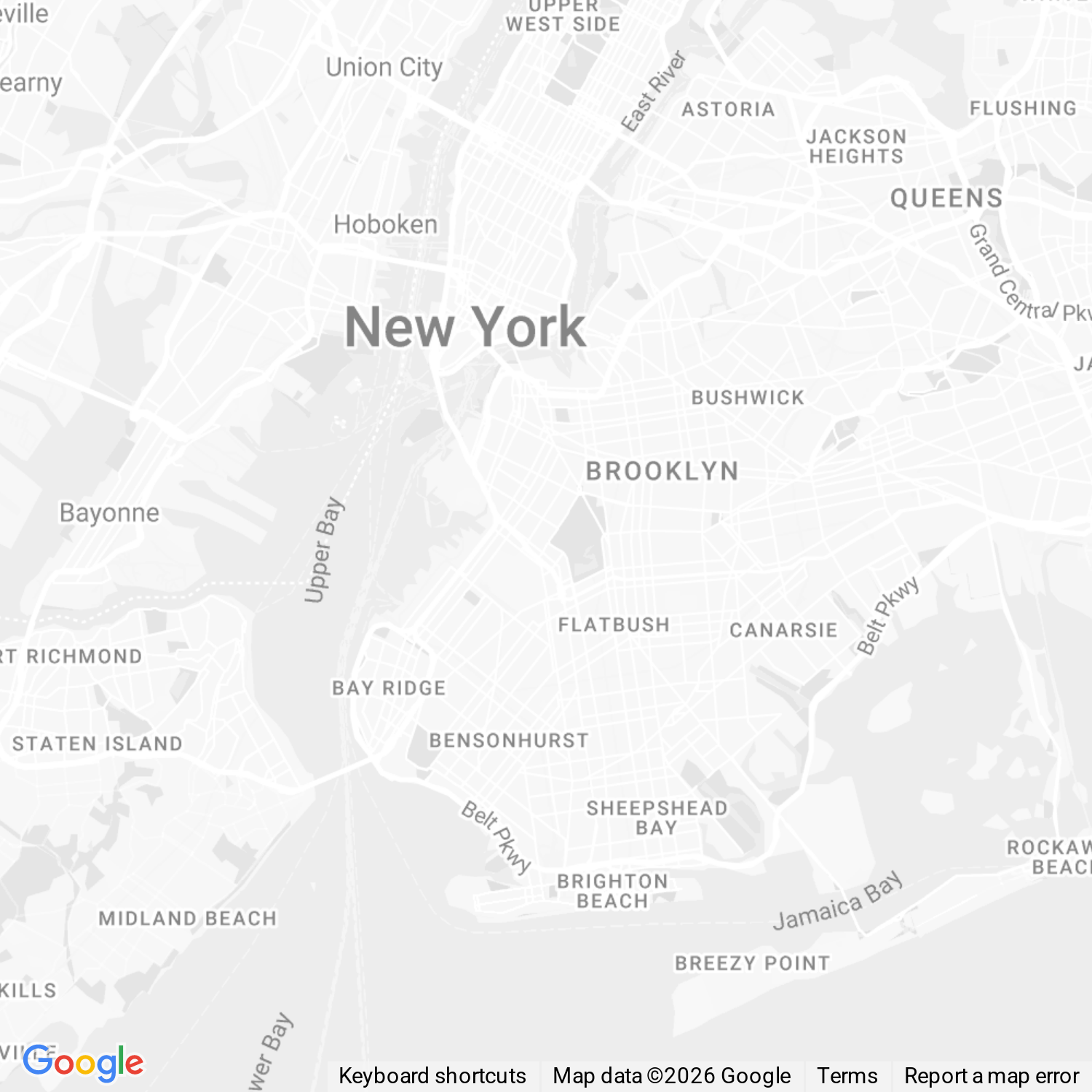 Map of the SignHop NYC sign shop network across Manhattan, Brooklyn, and Queens