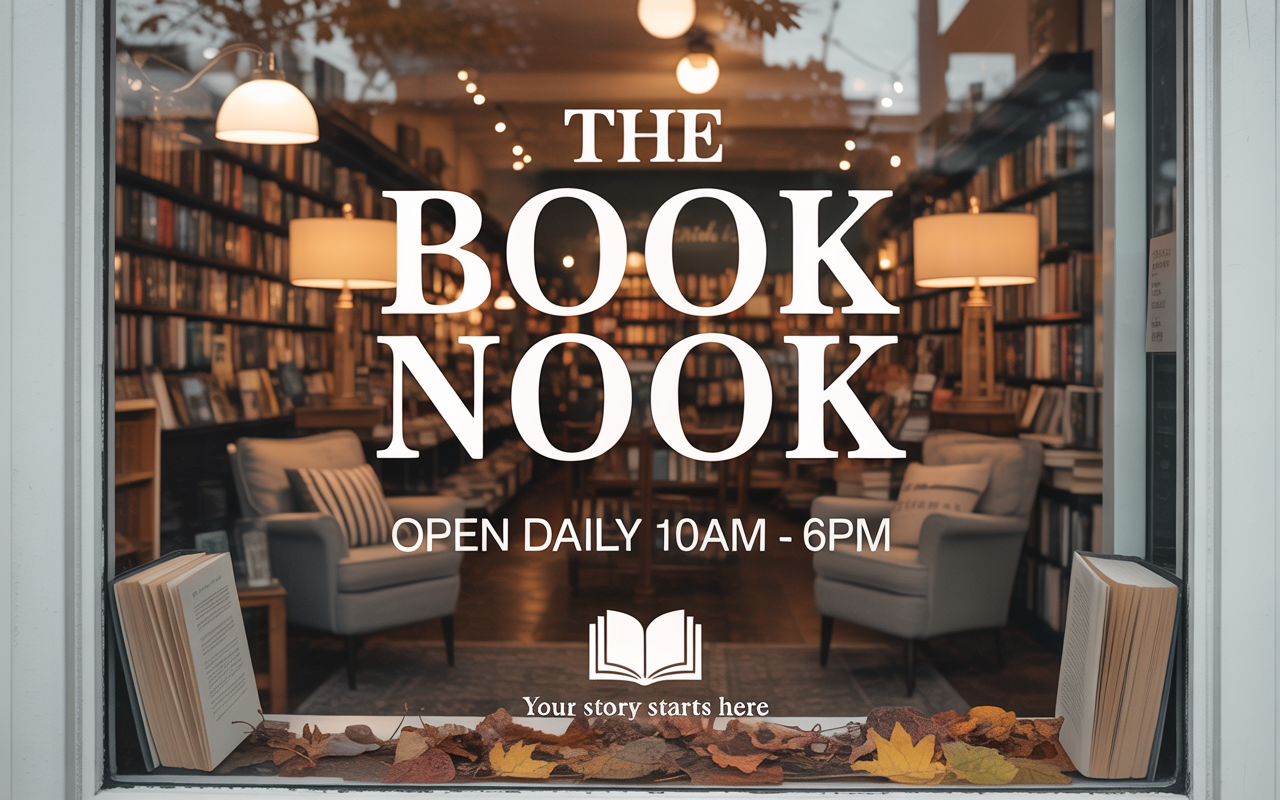 Business Hours Lettering